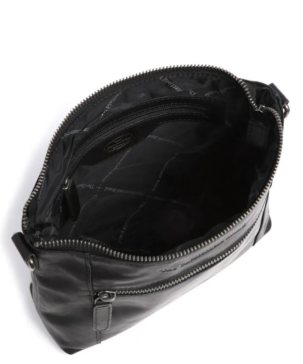 Faro Schultertasche Pull-Up Rindsleder schwarz