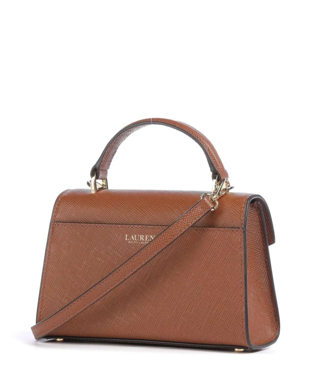 Farrah Small Handtasche genarbtes Leder braun