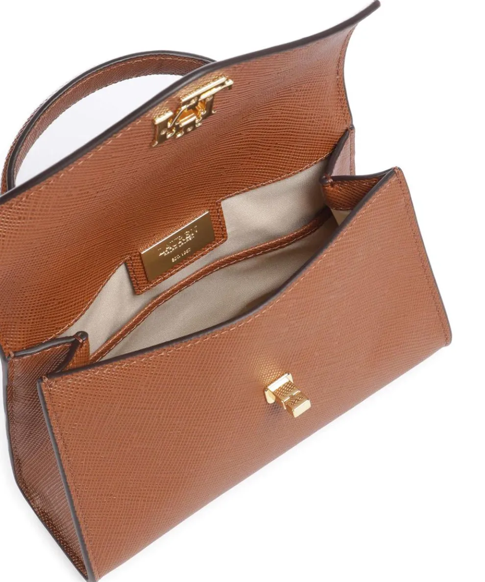 Farrah Small Handtasche genarbtes Leder braun