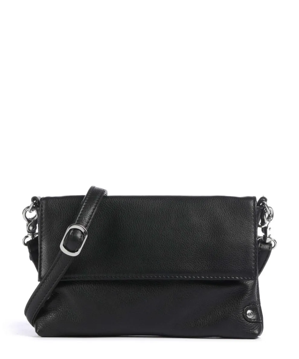 Fashion Favourites Umhängetasche Schafsleder schwarz