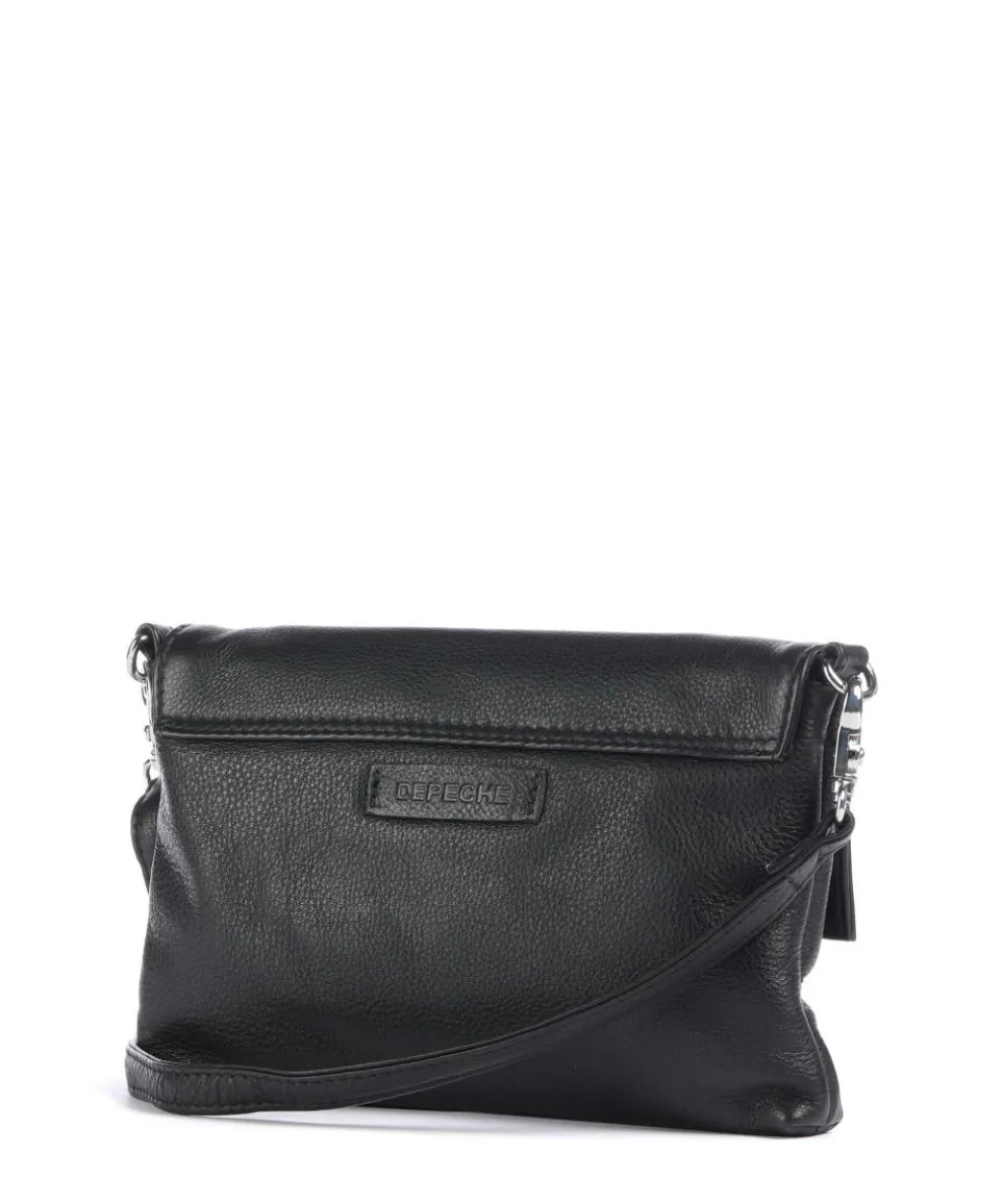 Fashion Favourites Umhängetasche Schafsleder schwarz