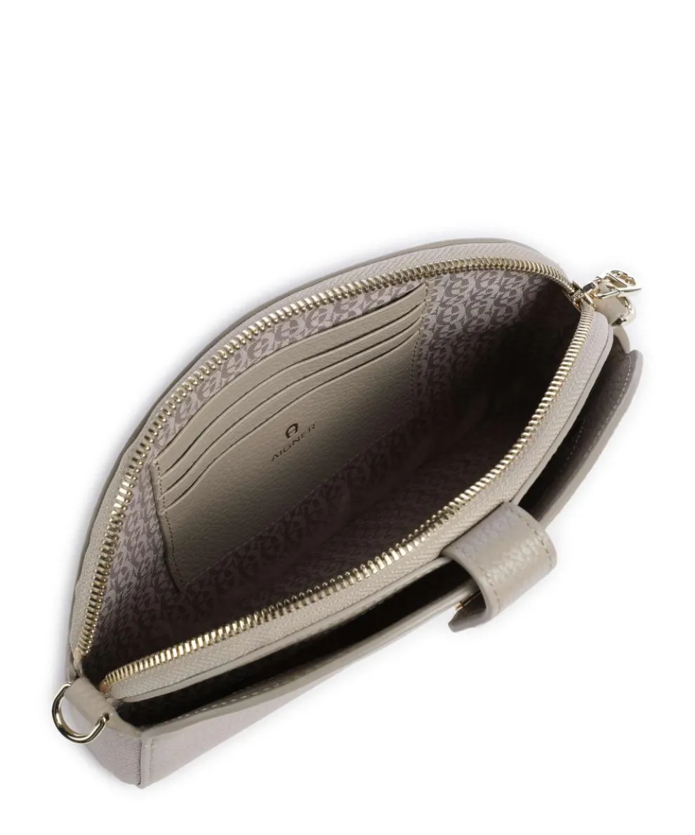 Fashion Handytasche genarbtes Rindsleder grau