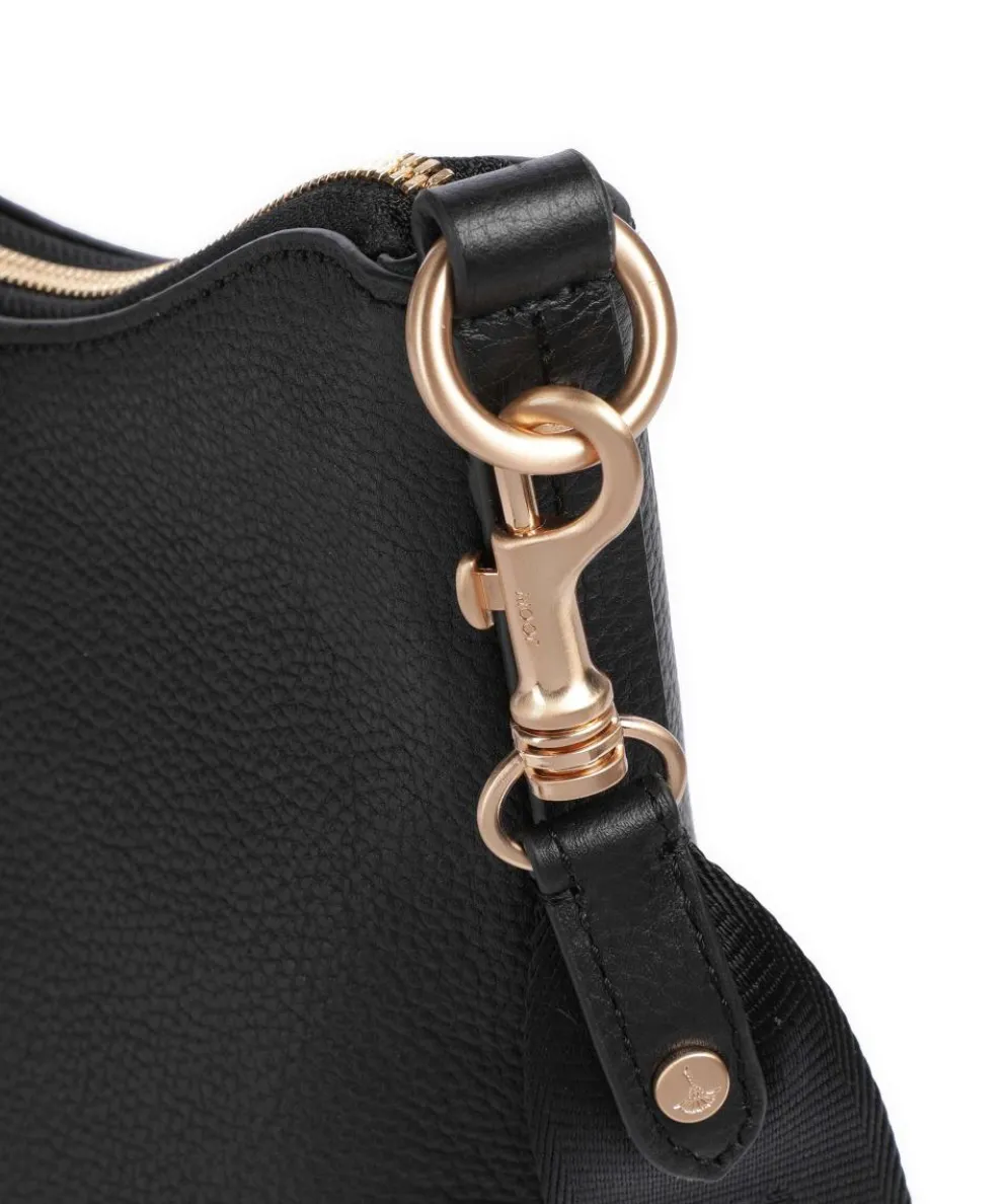 Fatto Aimee Umhängetasche genarbtes Leder schwarz