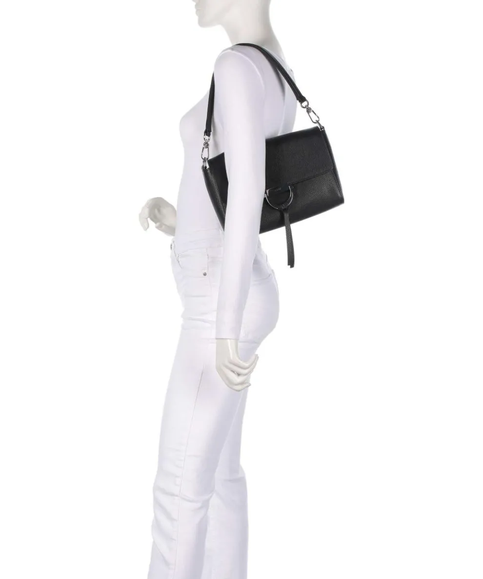 Epson Temi Schultertasche genarbtes Rindsleder schwarz