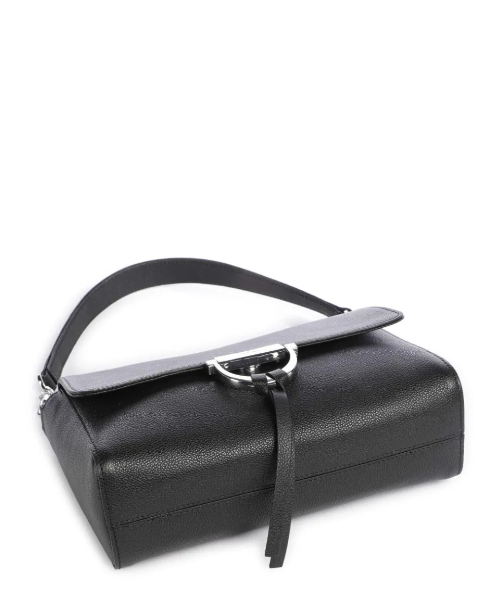 Epson Temi Schultertasche genarbtes Rindsleder schwarz