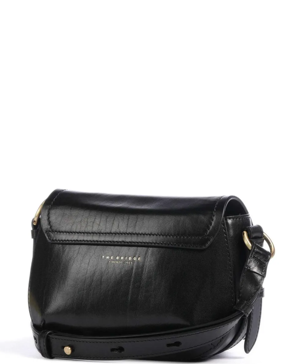 Federica Umhängetasche fein genarbtes Rindsleder schwarz