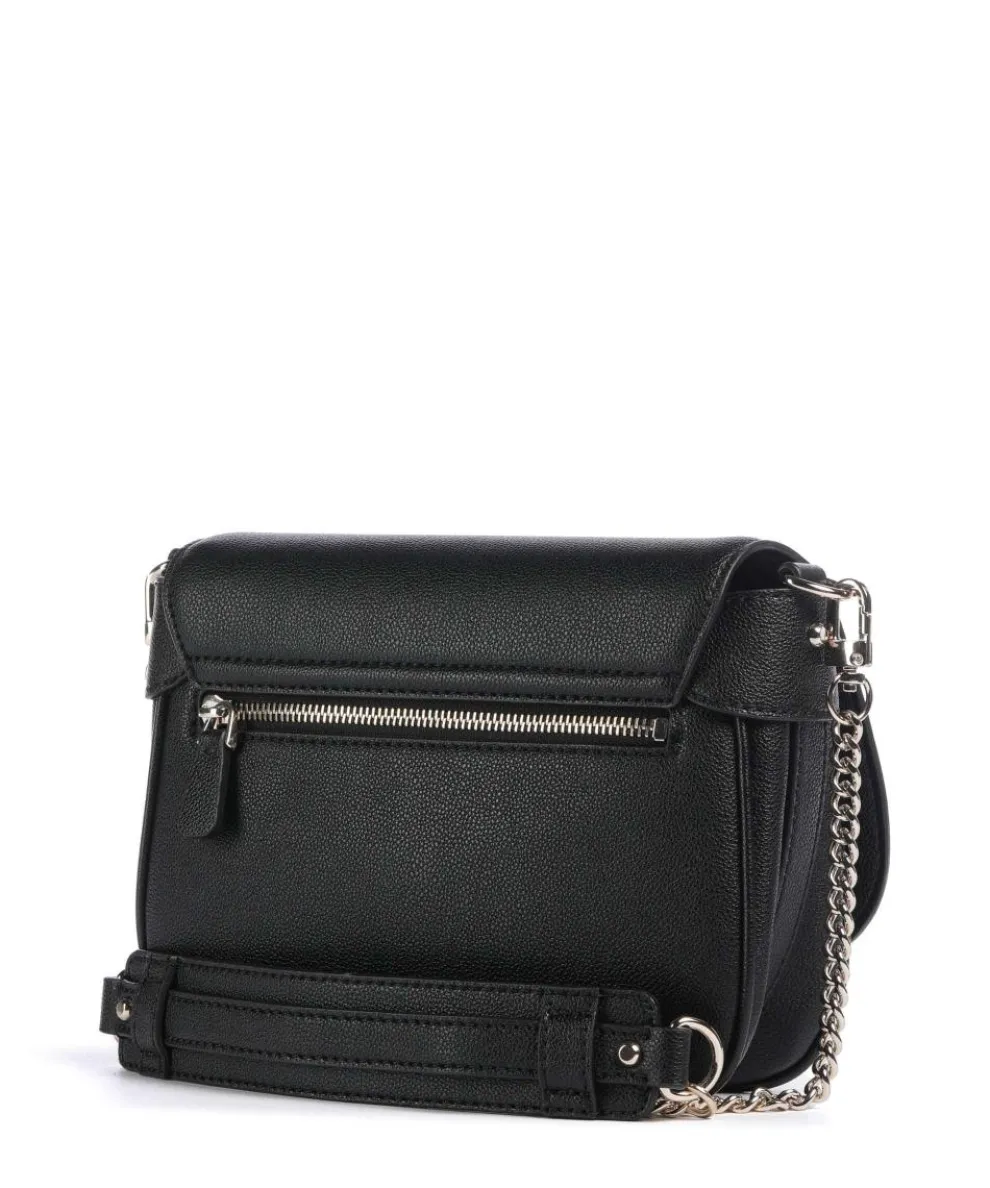 Fedora Schultertasche Lederimitat schwarz