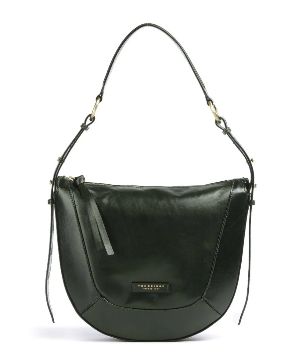 Fedora Schultertasche fein genarbtes Rindsleder khaki