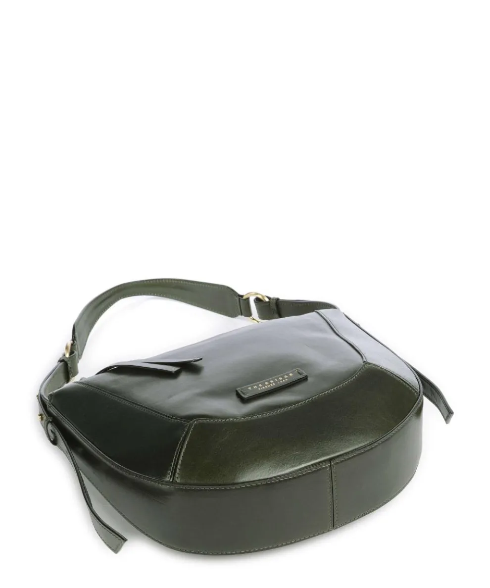 Fedora Schultertasche fein genarbtes Rindsleder khaki