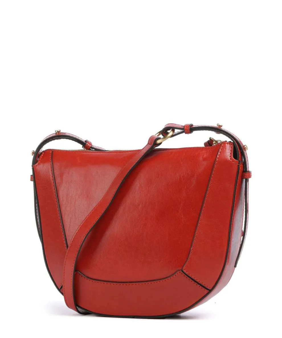 Fedora Umhängetasche fein genarbtes Rindsleder orange