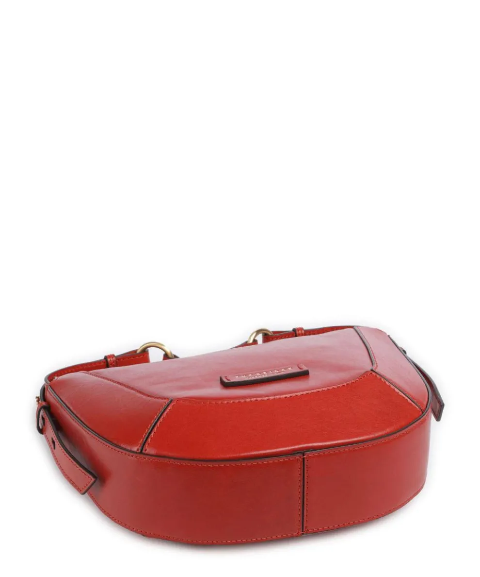 Fedora Umhängetasche fein genarbtes Rindsleder orange