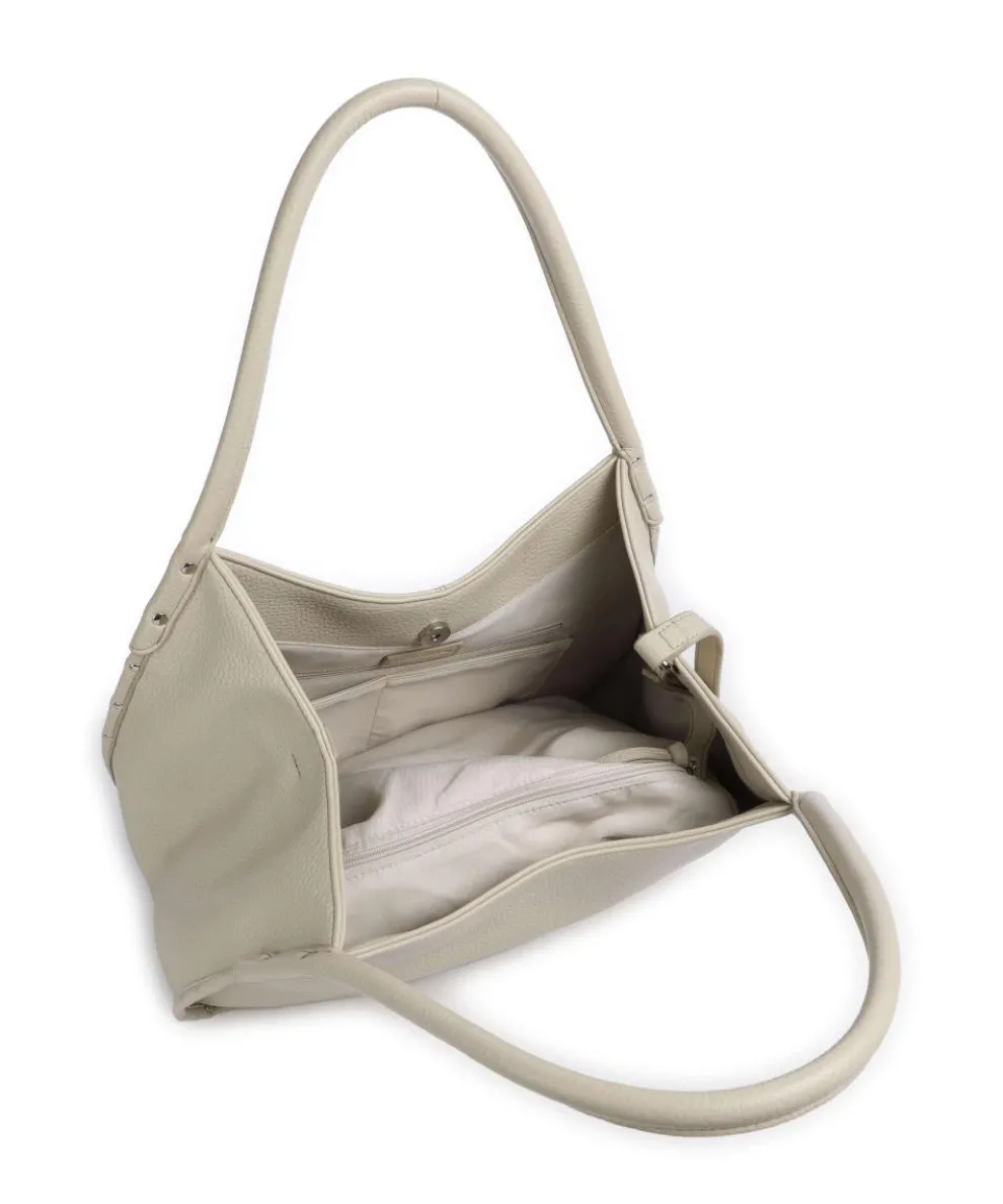 Feel Wild Shopper genarbtes Leder beige/gelb