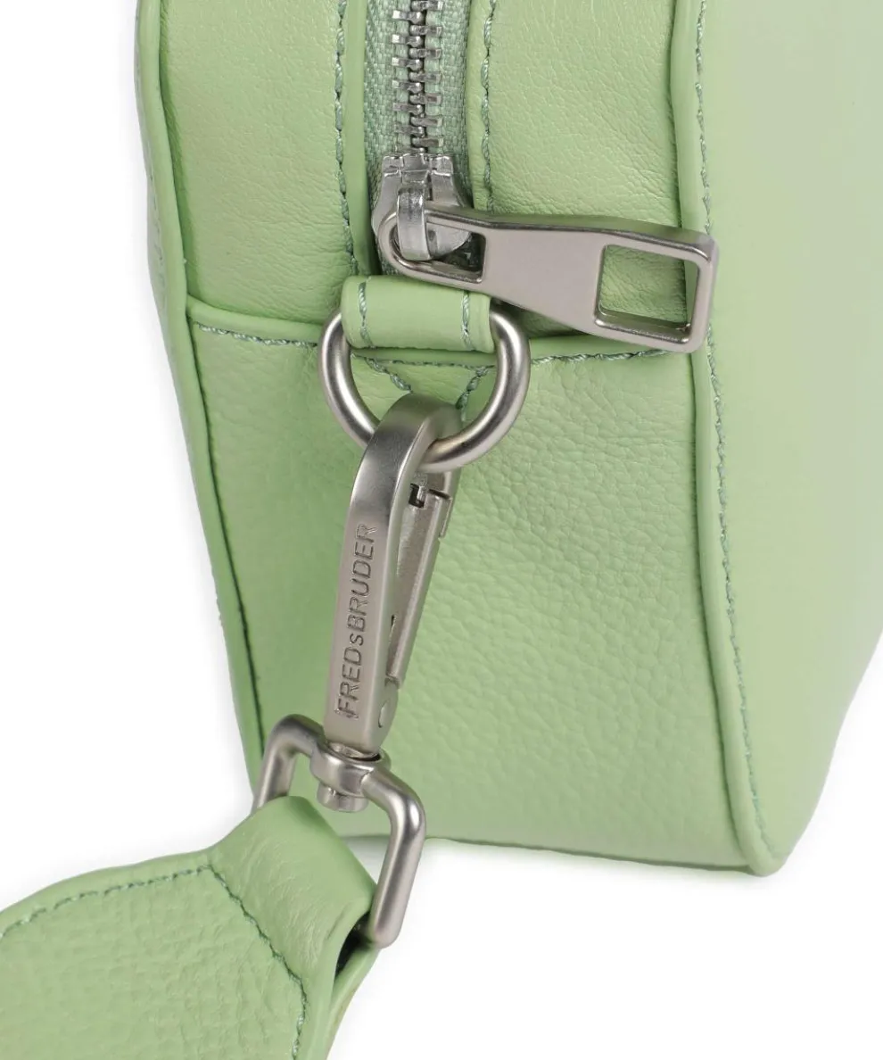Feeling Good Umhängetasche genarbtes Leder grün