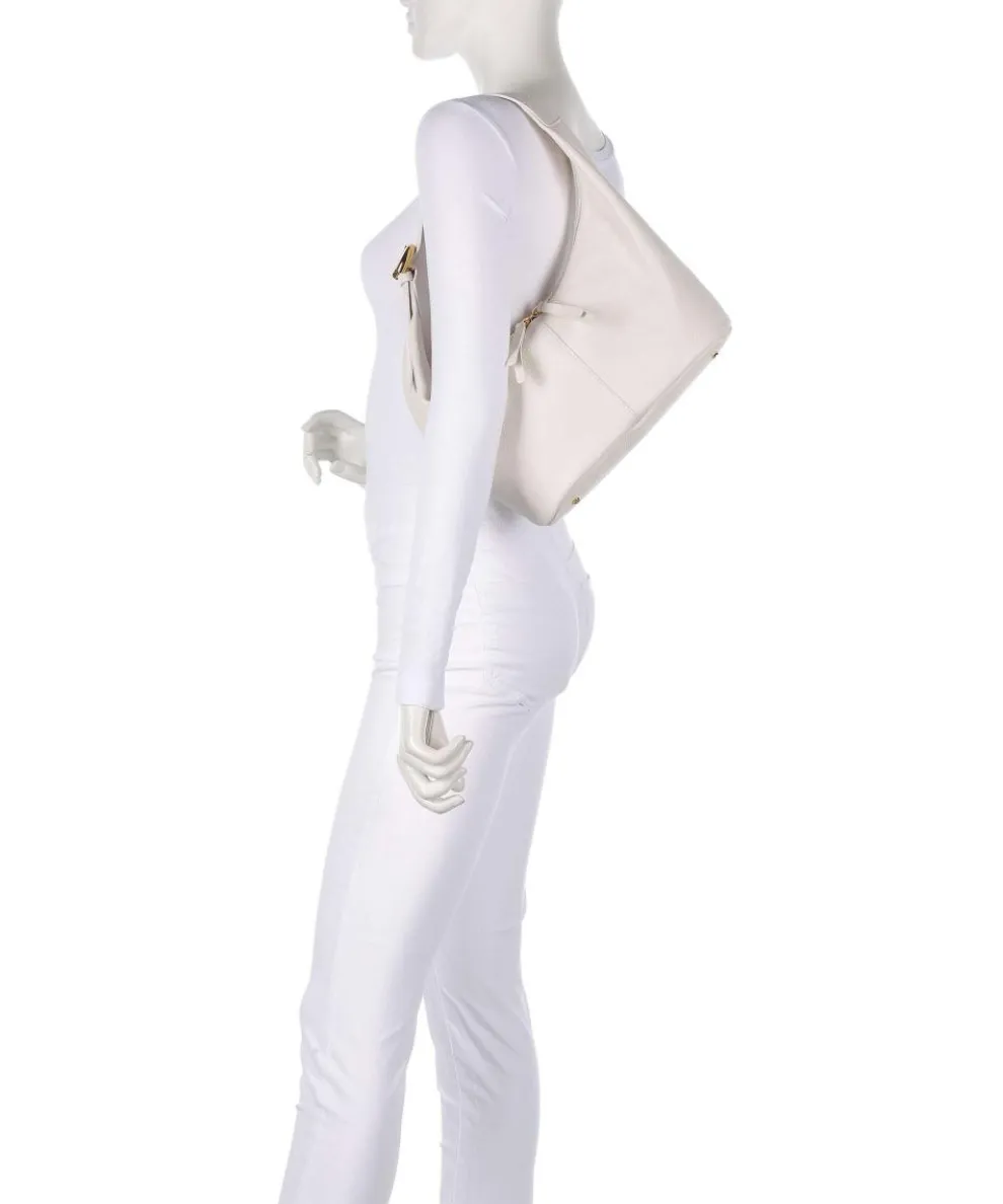 Fernanda Beuteltasche genarbtes Rindsleder weiß