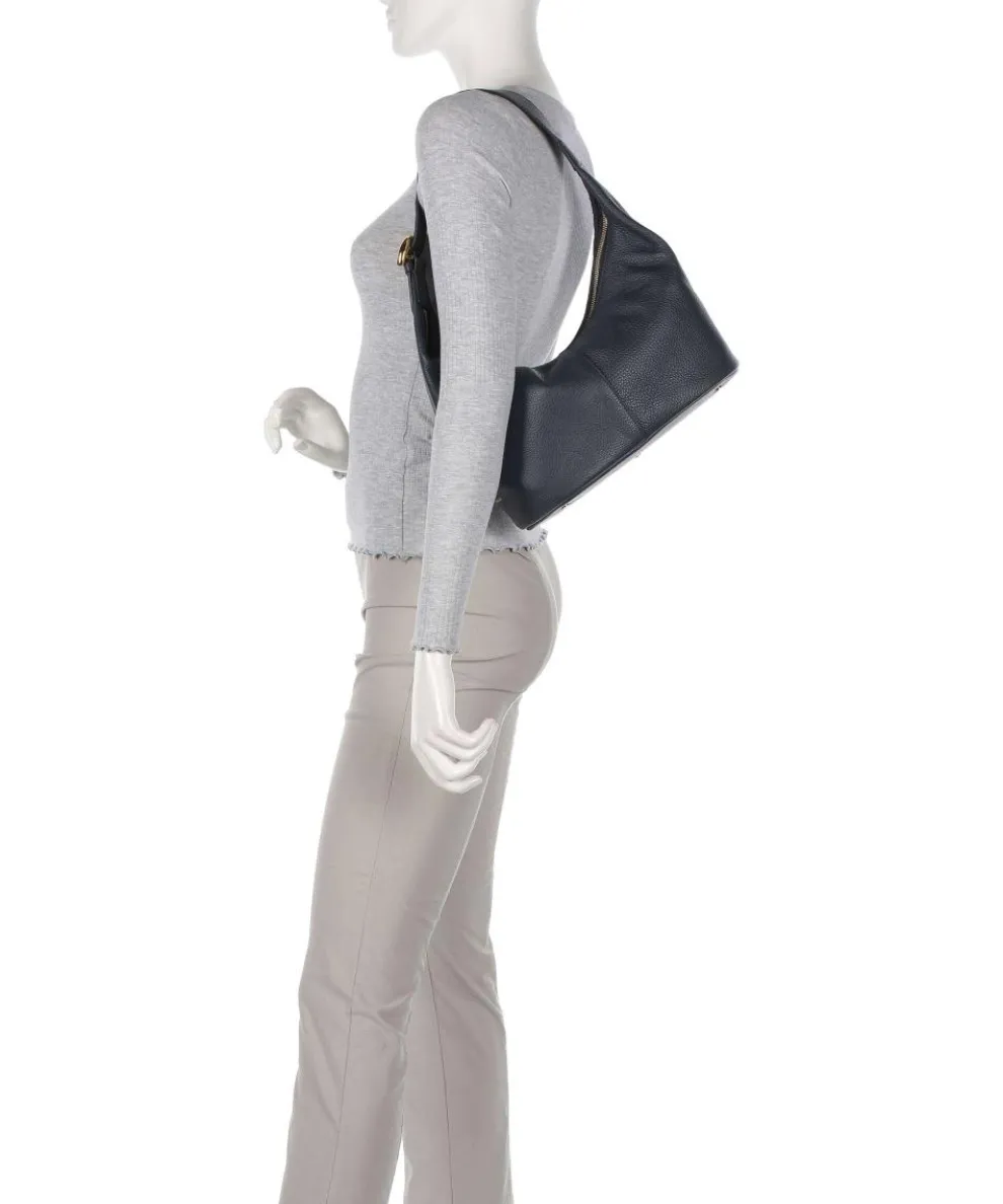 Fernanda Beuteltasche genarbtes Rindsleder navy