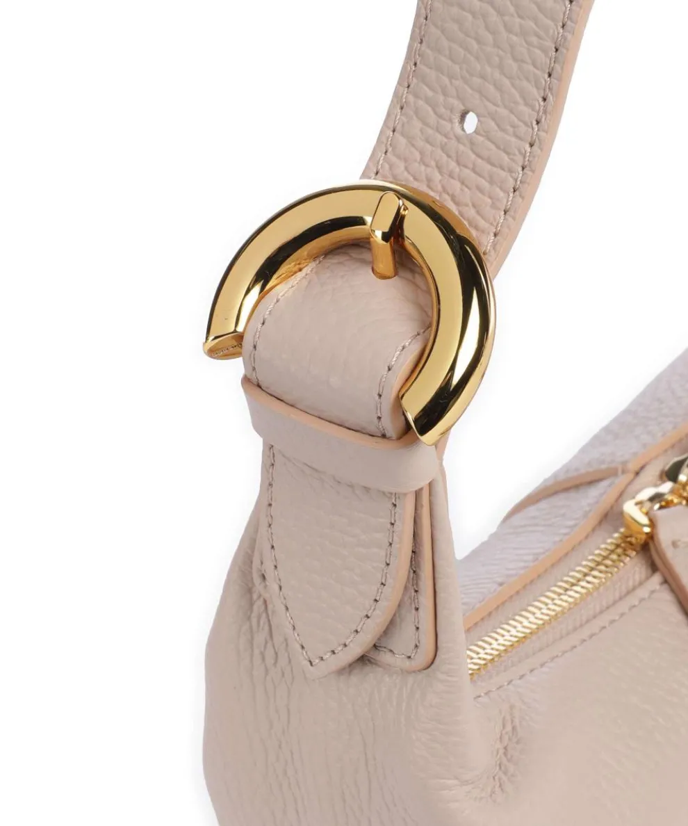 Fernanda Schultertasche genarbtes Leder altrosa