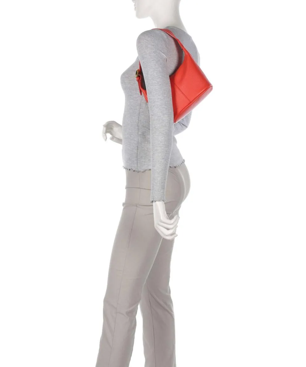 Fernanda Schultertasche genarbtes Leder rot