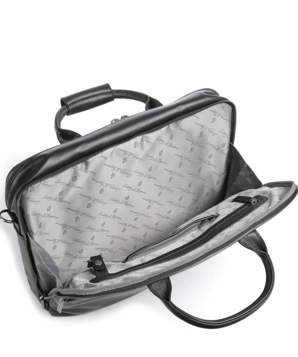 Firenze Aktentasche 17″ Leder schwarz