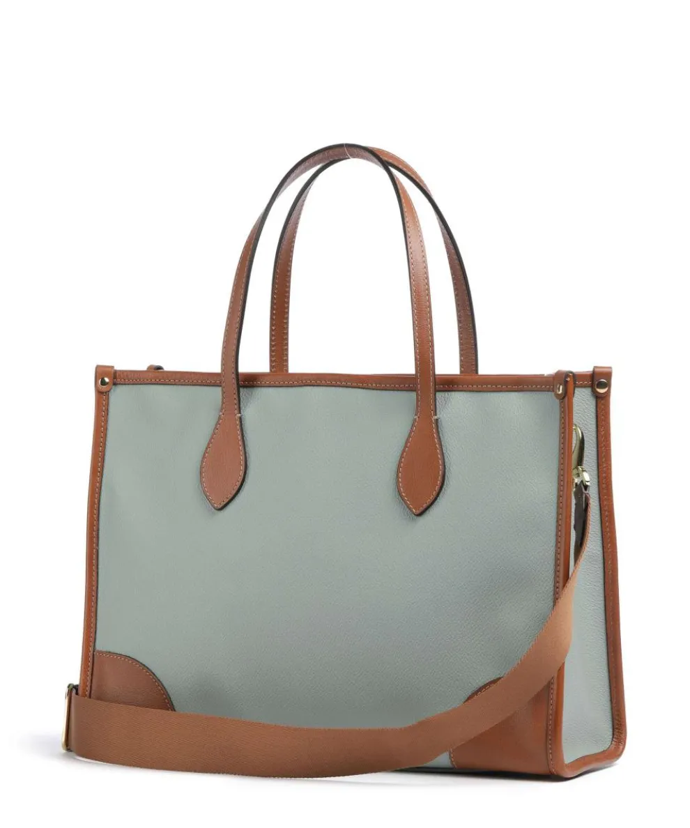 Firenze Shopper Lederimitat grünblau