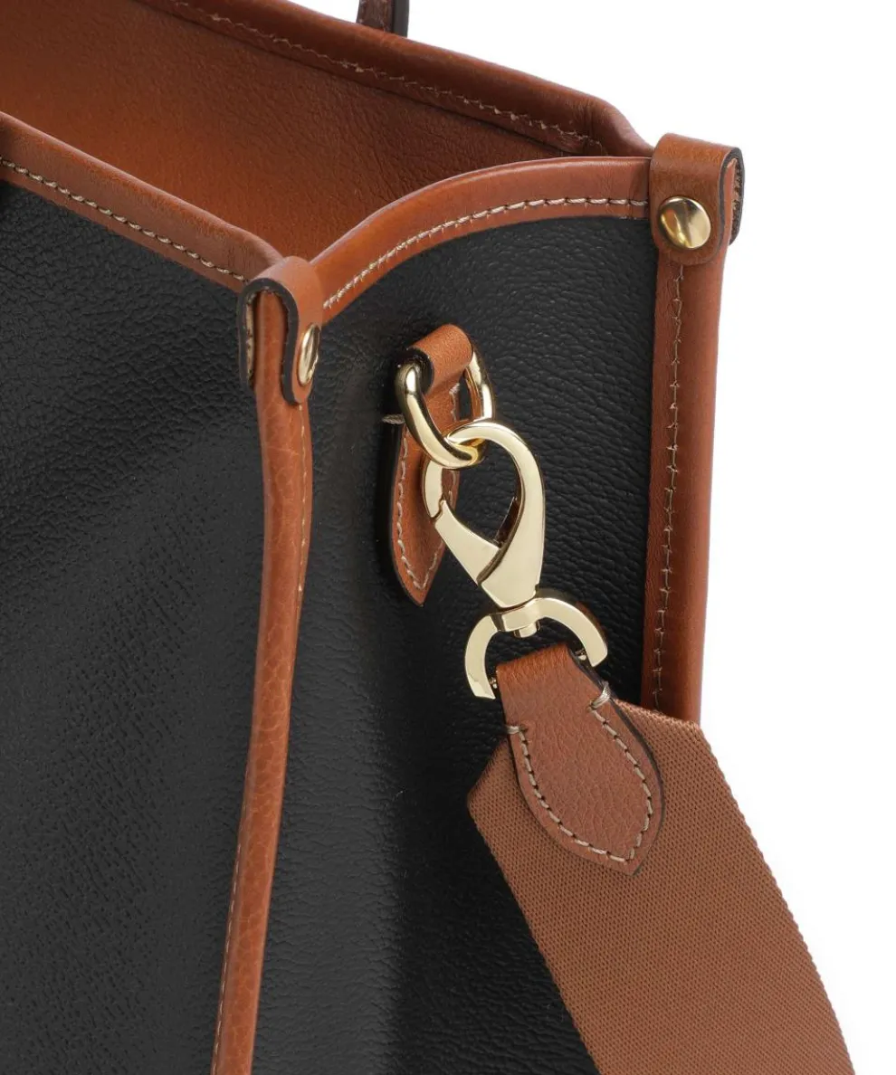 Firenze Shopper Lederimitat schwarz