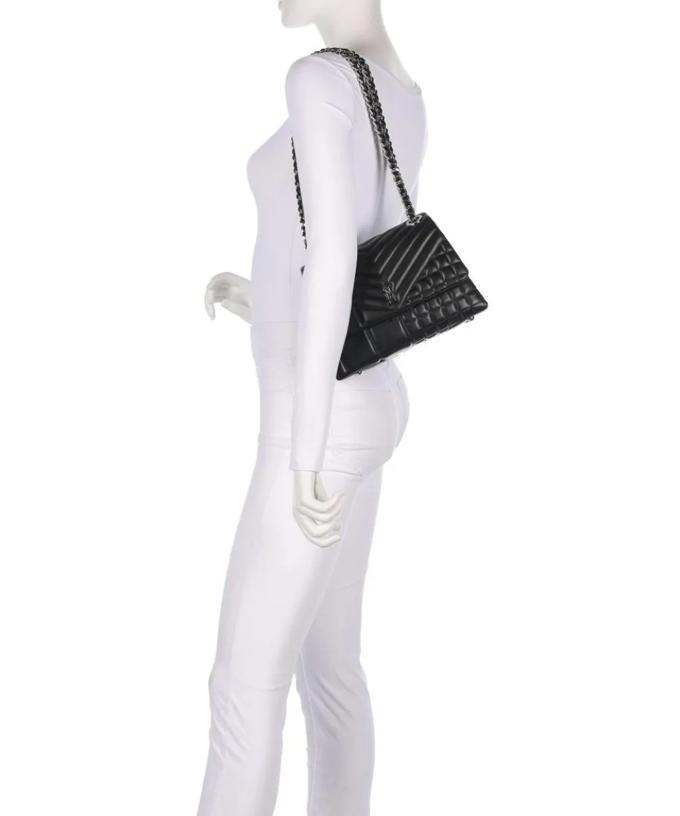 BVOLT-Q Schultertasche Lederimitat schwarz