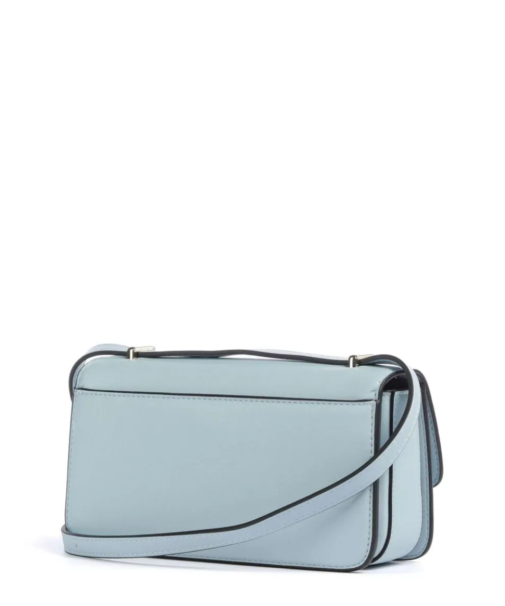 Flap Re Umhängetasche Lederimitat hellblau
