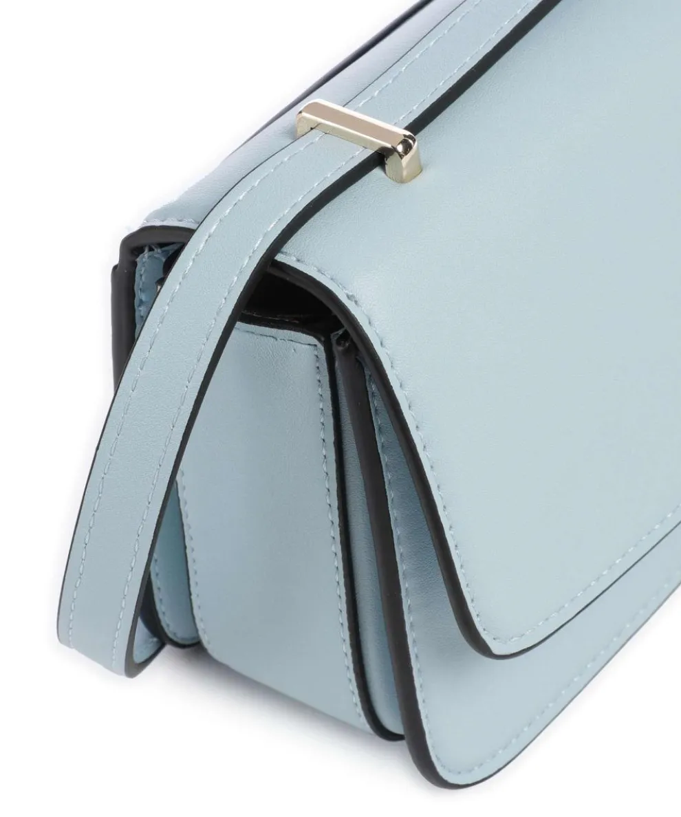 Flap Re Umhängetasche Lederimitat hellblau