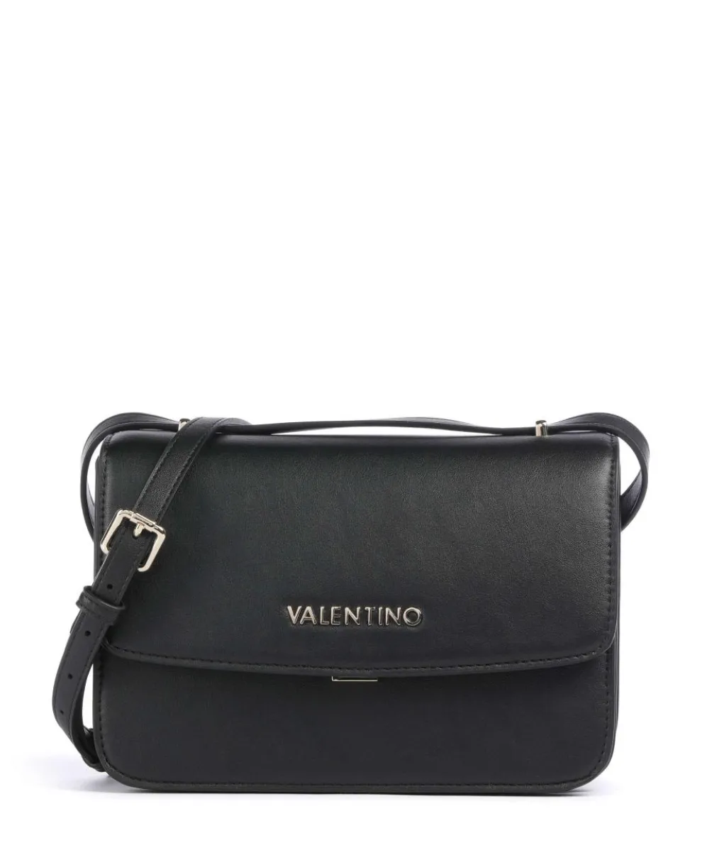 Flap Re Umhängetasche Lederimitat schwarz