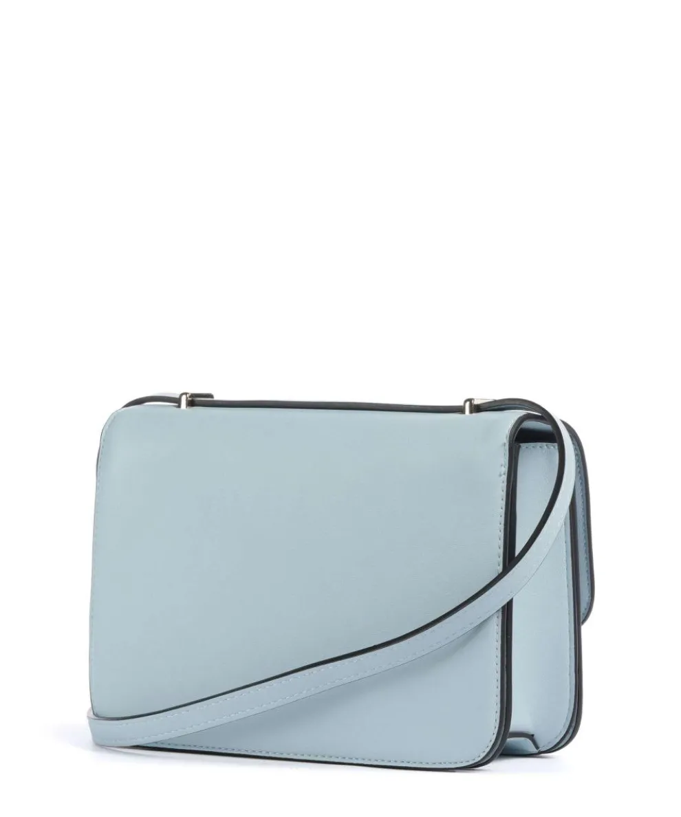 Flap Re Umhängetasche Lederimitat hellblau