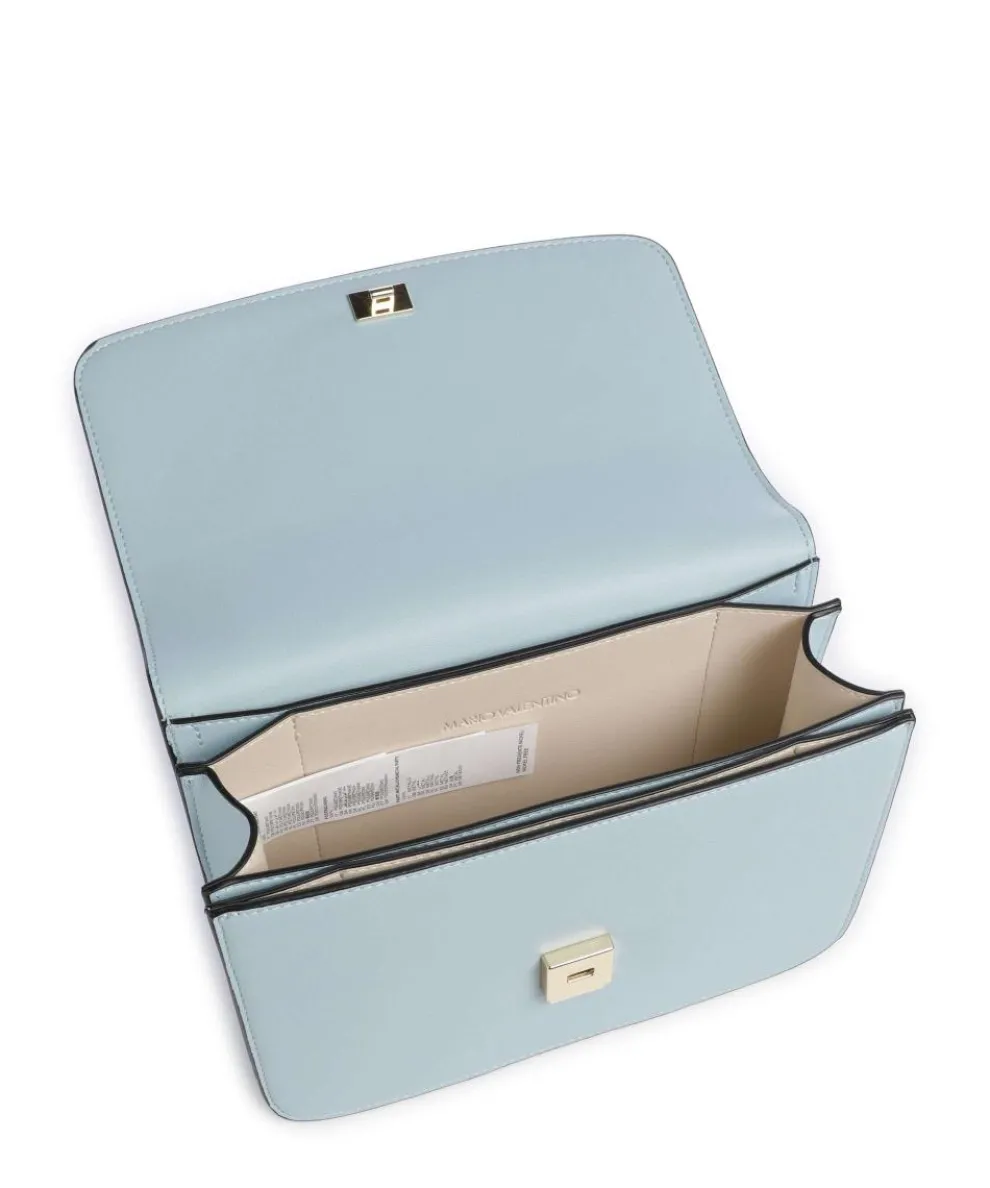 Flap Re Umhängetasche Lederimitat hellblau