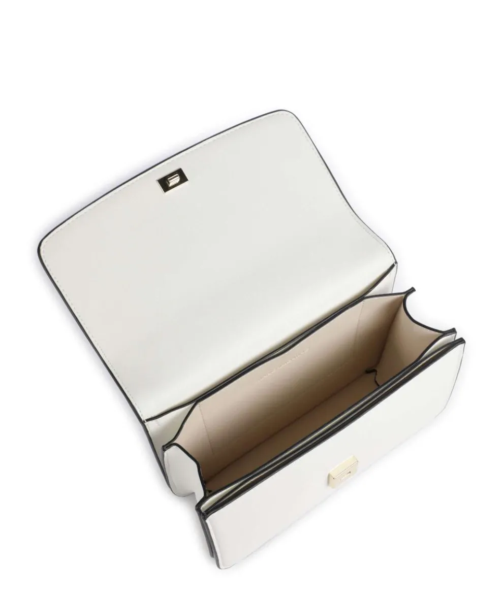 Flap Re Umhängetasche Lederimitat weiß