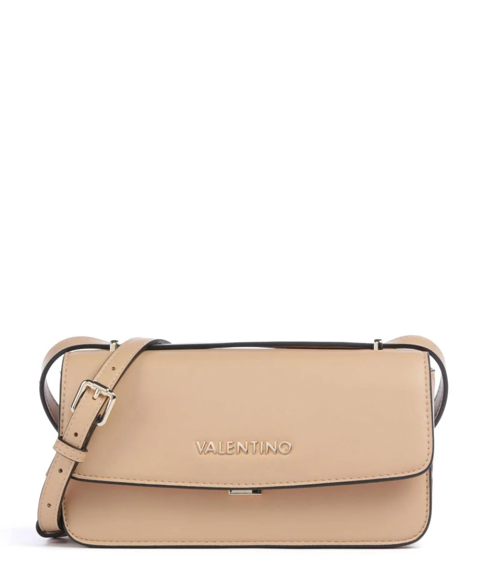 Flap Re Umhängetasche Lederimitat beige