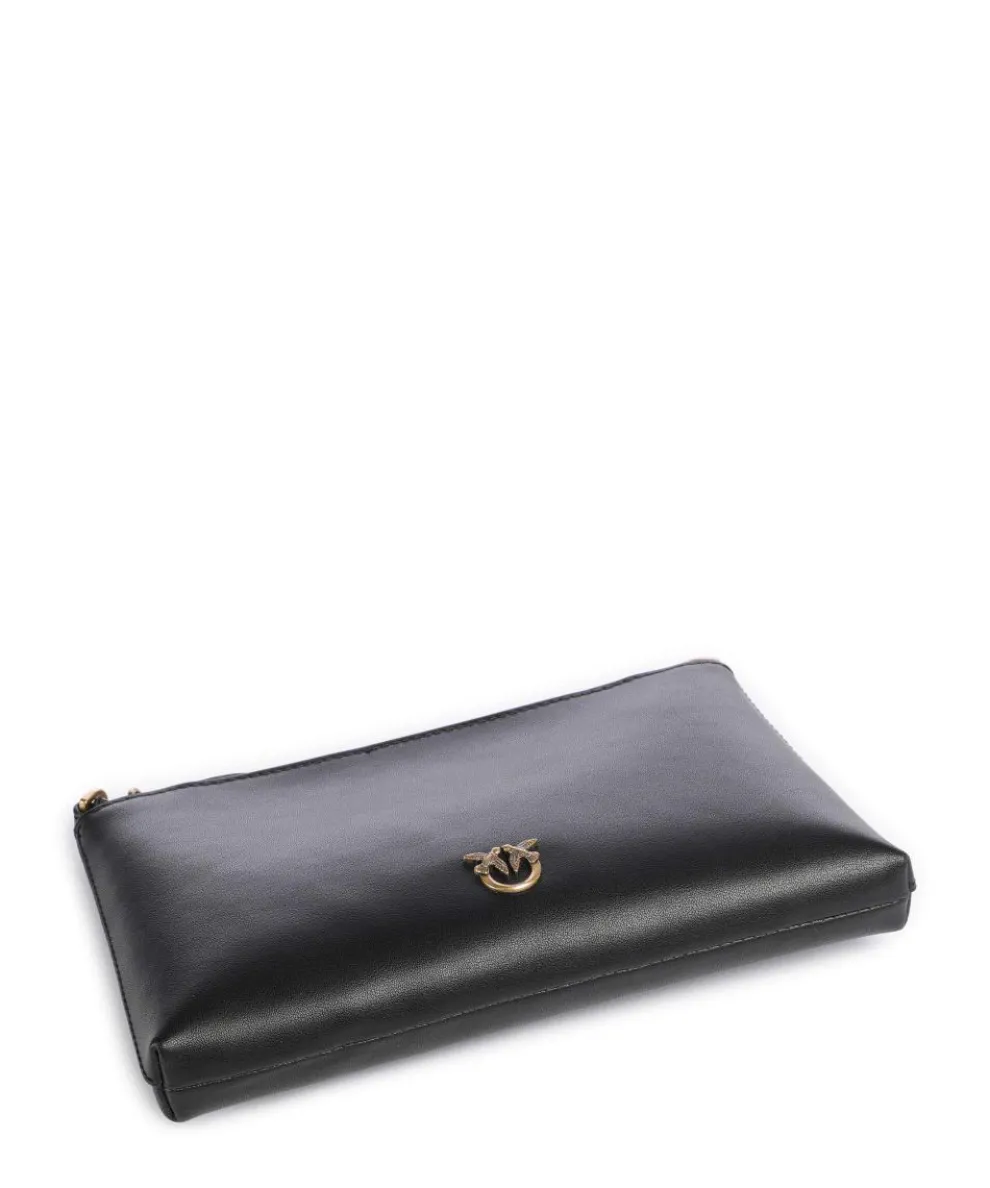 Flat Mini Umhängetasche Kalbsleder schwarz