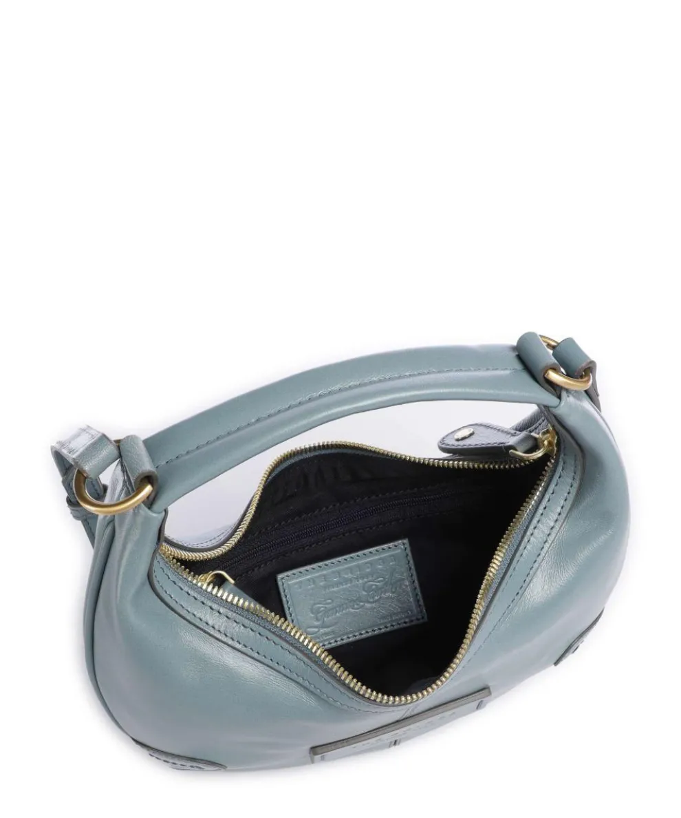 Flavia Umhängetasche fein genarbtes Rindsleder hellblau