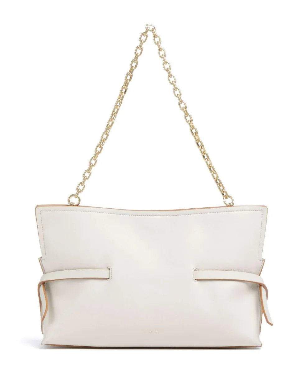 Fleet Street Schultertasche fein genarbtes Rindsleder elfenbein