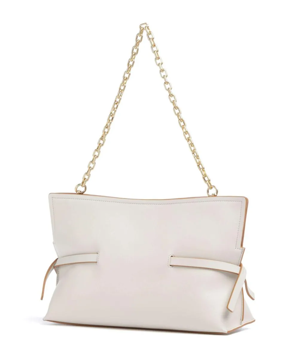 Fleet Street Schultertasche fein genarbtes Rindsleder elfenbein