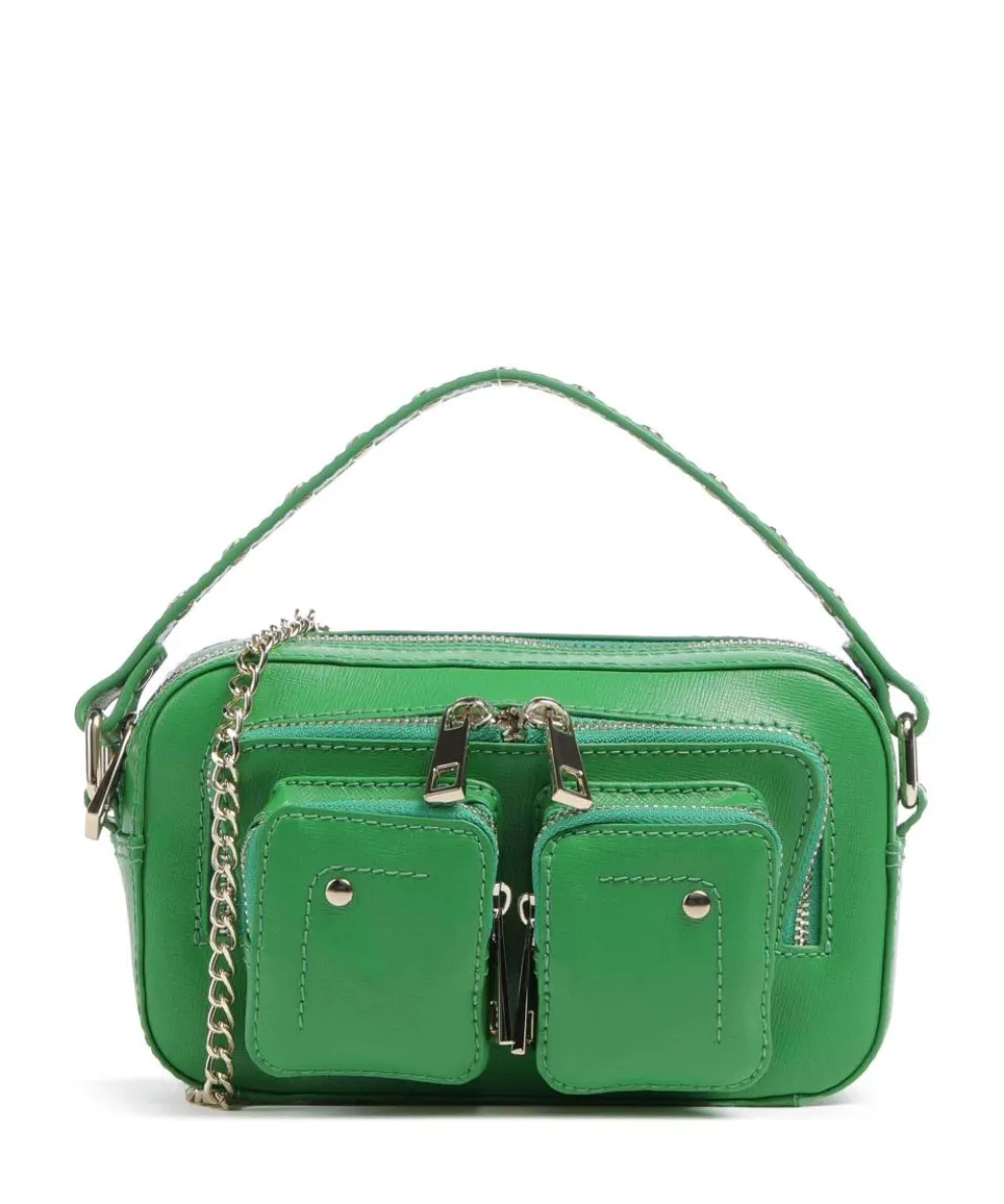 Florence Helena Umhängetasche fein genarbtes Leder grün