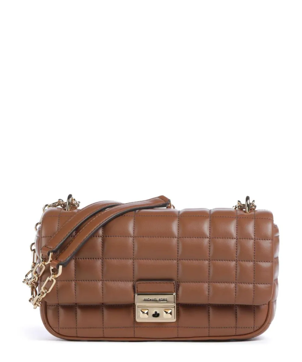 Tribeca Schultertasche Lammleder braun