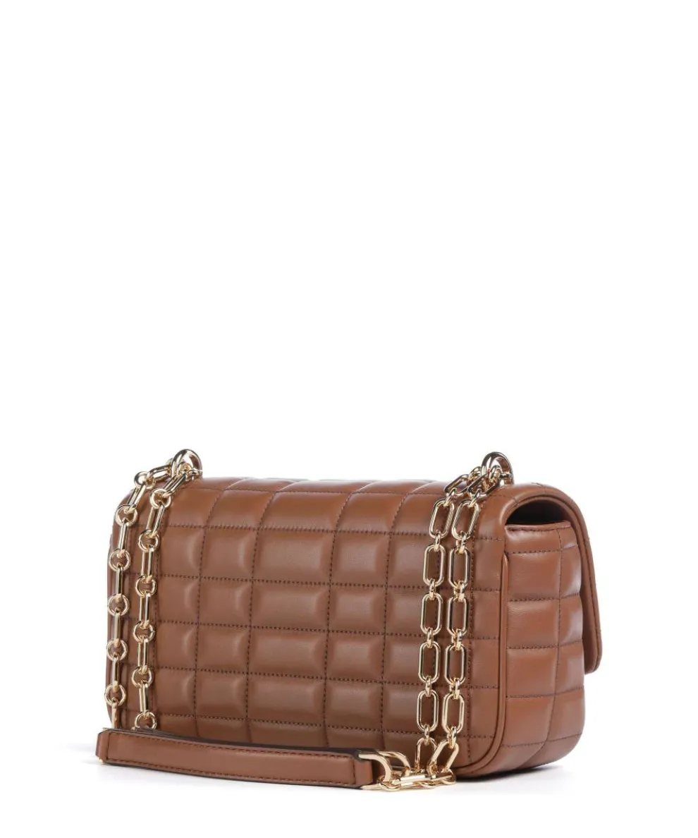 Tribeca Schultertasche Lammleder braun