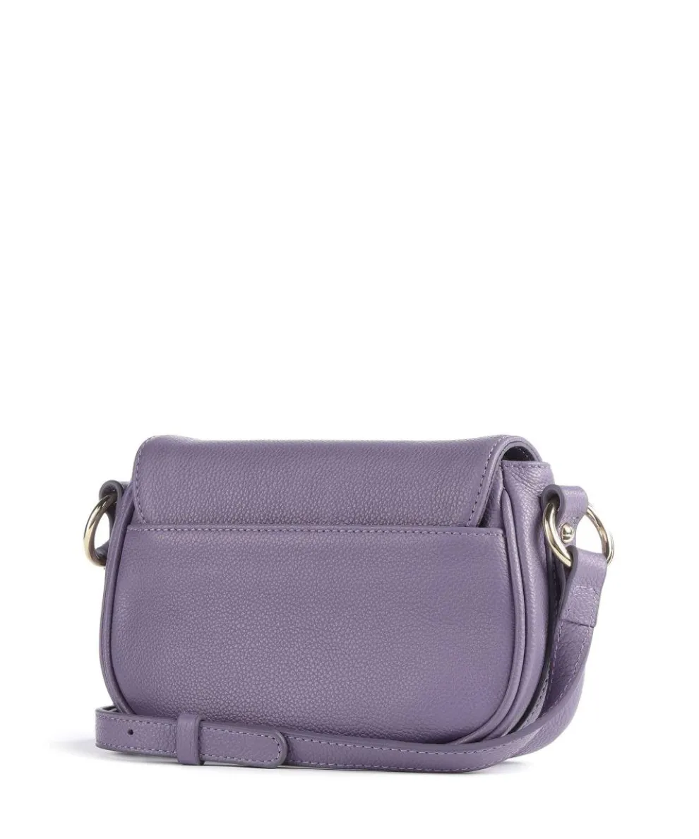 Foulonné Milano Umhängetasche genarbtes Rindsleder violett