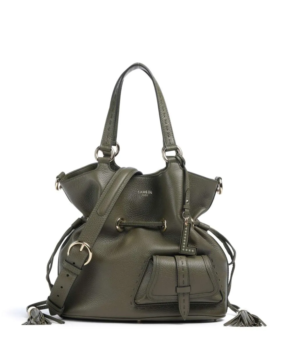 Premier Flirt M Bucket bag genarbtes Rindsleder khaki