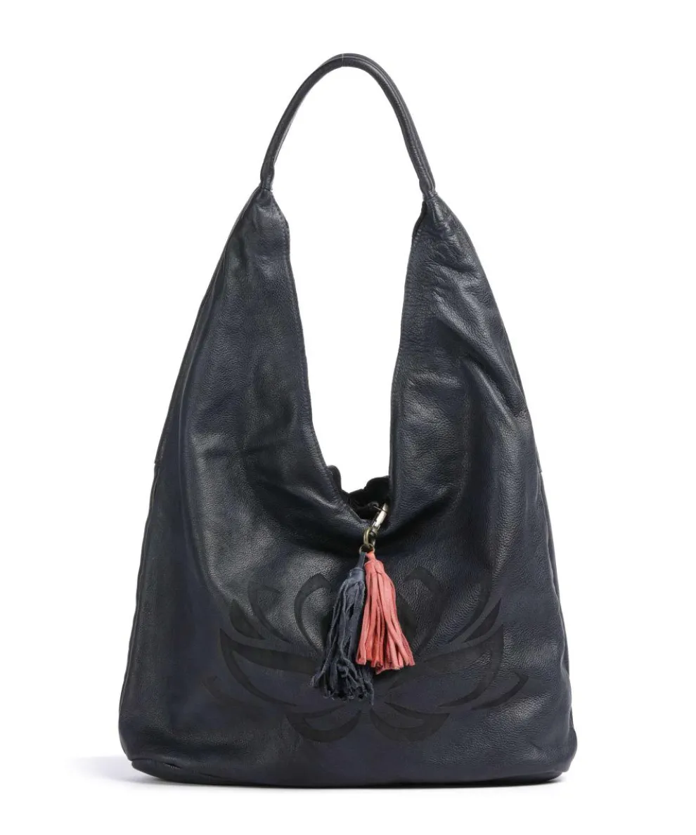 Freundgasse 1 Shopper genarbtes Leder navy