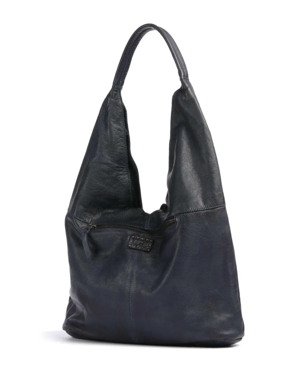 Freundgasse 1 Shopper genarbtes Leder navy