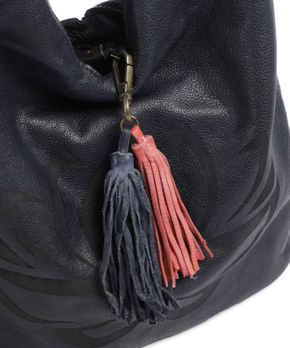 Freundgasse 1 Shopper genarbtes Leder navy