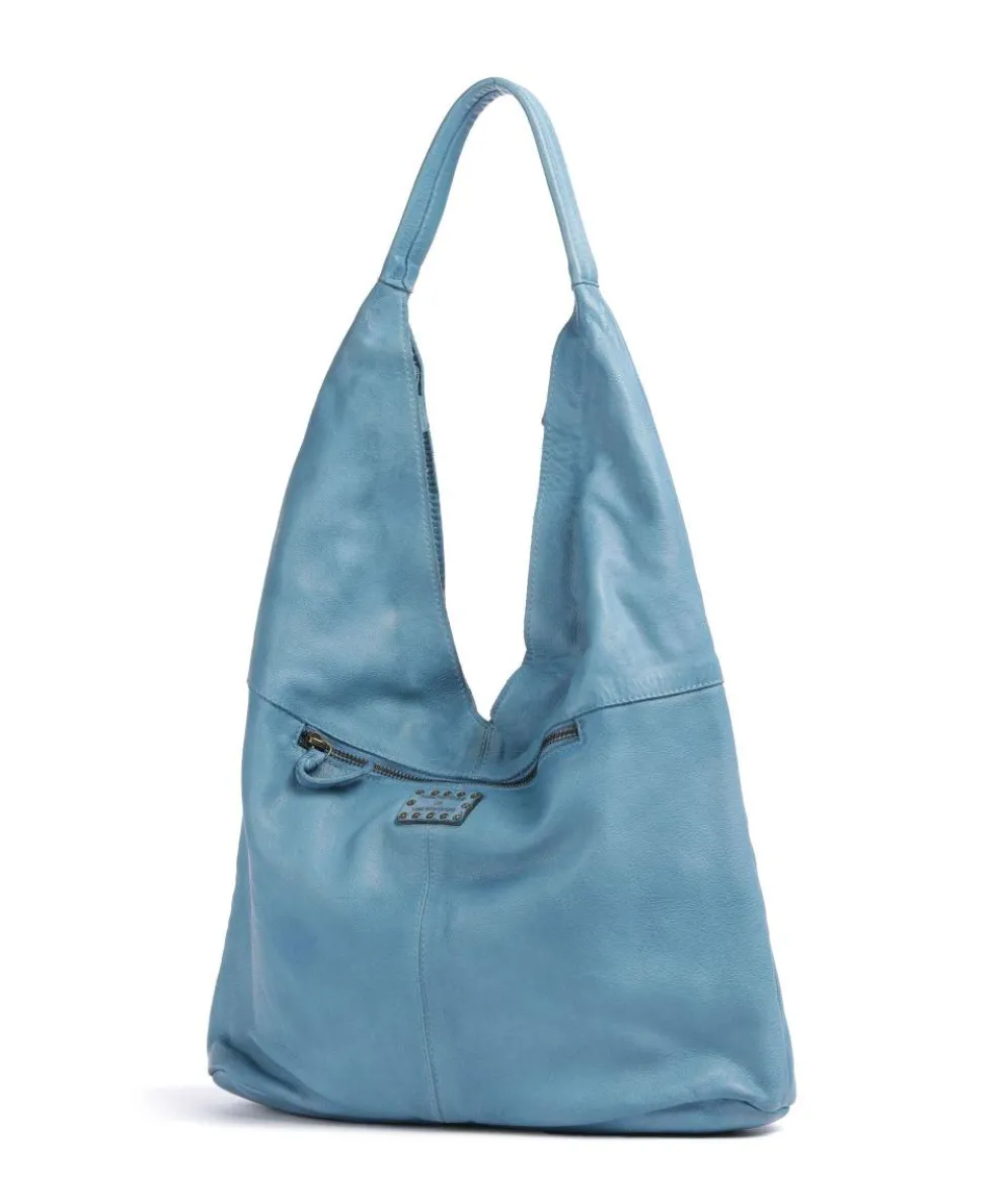 Freundgasse 1 Shopper genarbtes Leder blau