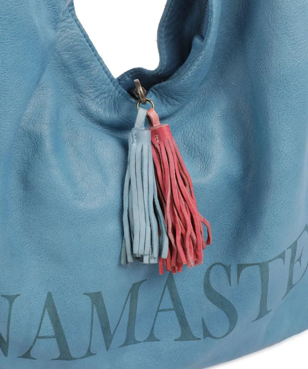 Freundgasse 1 Shopper genarbtes Leder blau