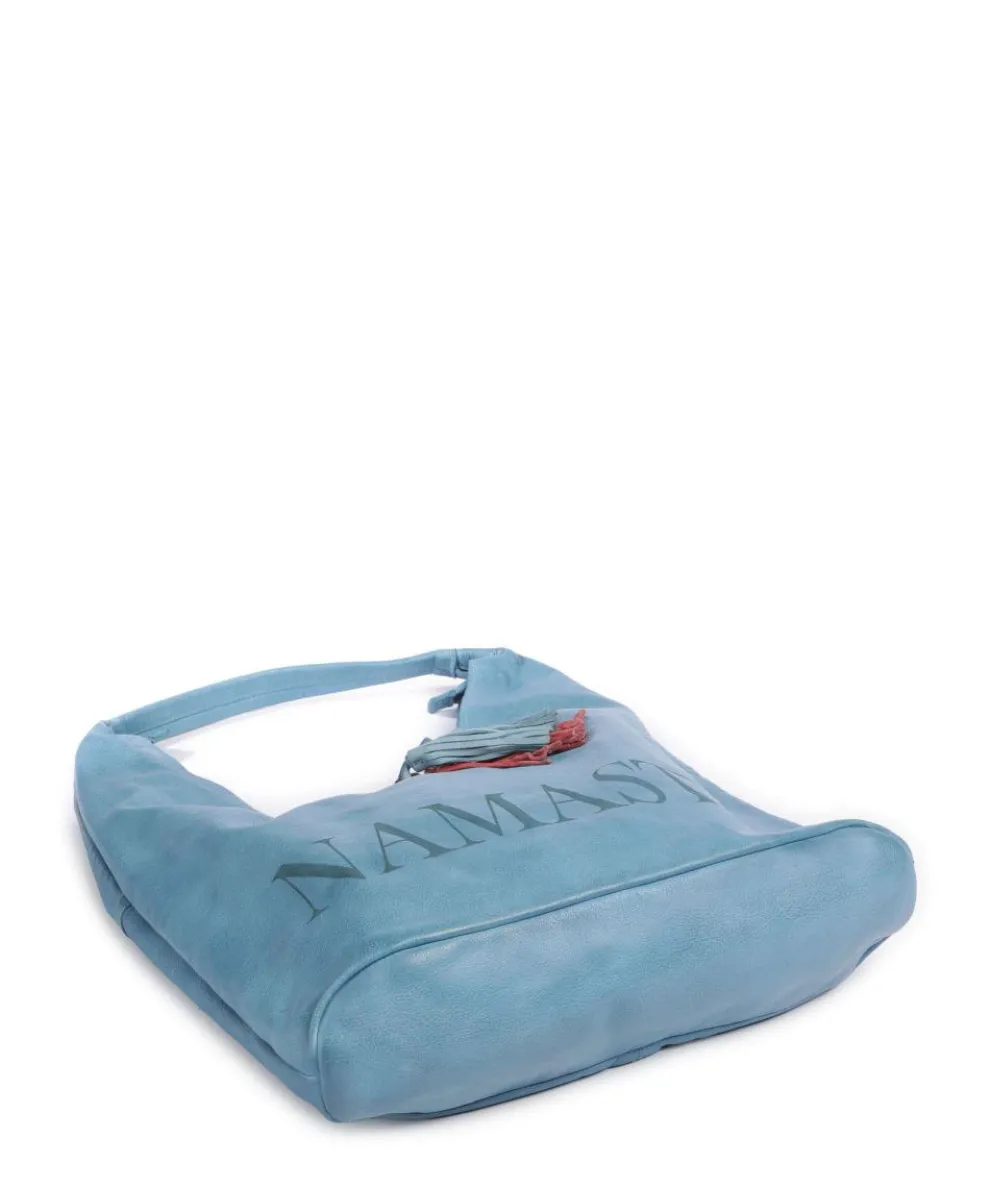 Freundgasse 1 Shopper genarbtes Leder blau