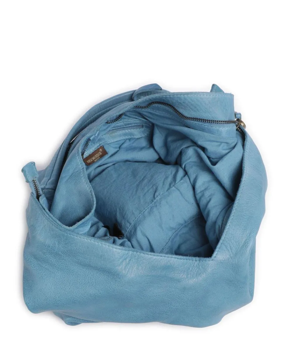 Freundgasse 1 Shopper genarbtes Leder blau