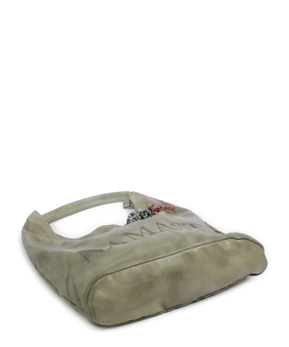 Freundgasse 1 Shopper genarbtes Leder grün