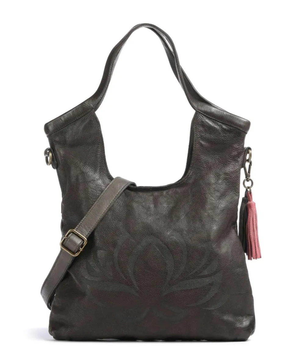 Freundgasse 2 Shopper genarbtes Leder dunkelgrün